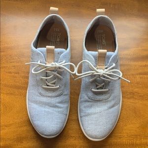 TOM’S Drizzle Grey Chambray Mix Cabrillo Sneakers